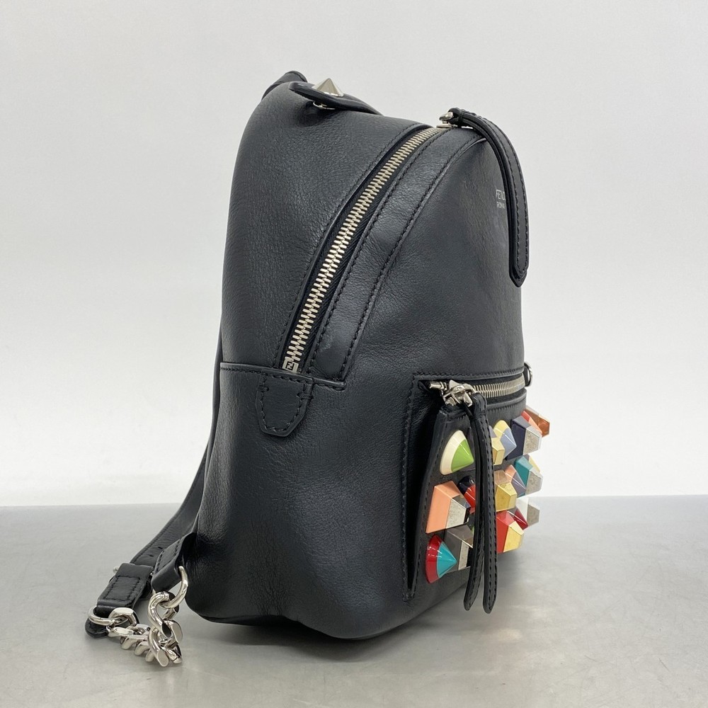Fendi Leather Multicolor Rucksack Backpack Black - image 2